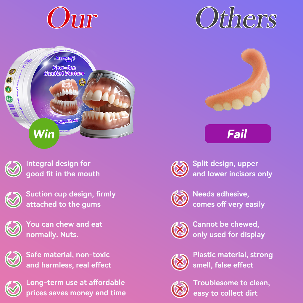 𝐉𝐚𝐬𝐬𝐞𝐞𝐦® Latest Premium Comfort Dentures🏆 (High-End Dentures, Easy to Wear - Limited Time 70% Discount)🔥