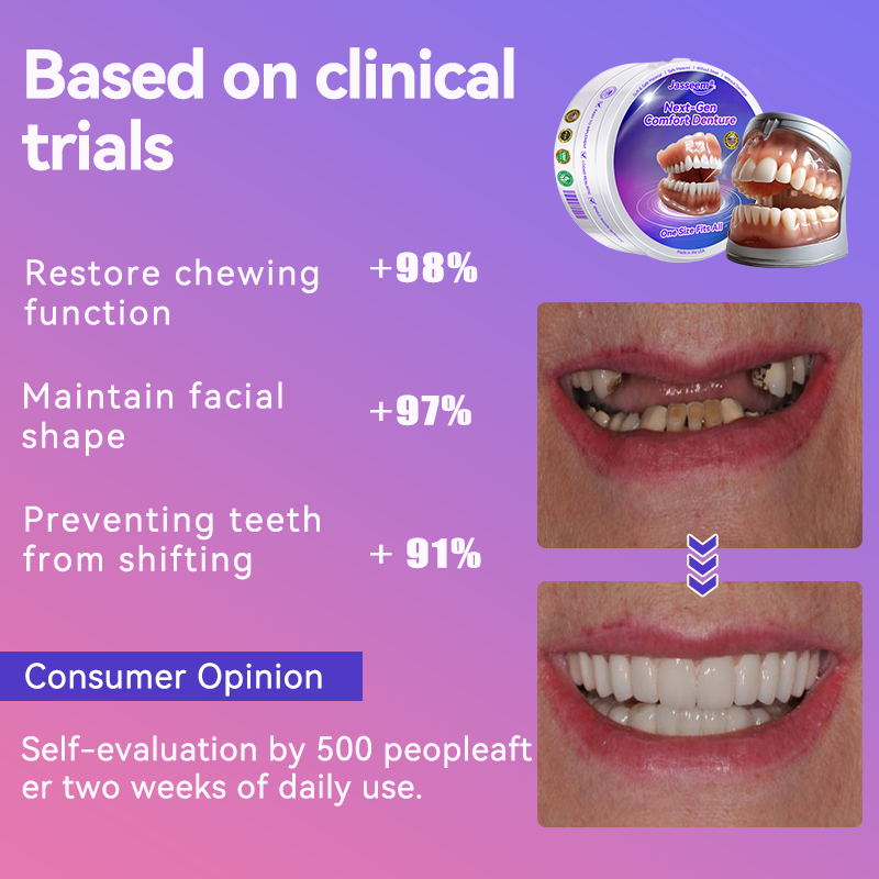 𝐉𝐚𝐬𝐬𝐞𝐞𝐦® Latest Premium Comfort Dentures🏆 (High-End Dentures, Easy to Wear - Limited Time 70% Discount)🔥