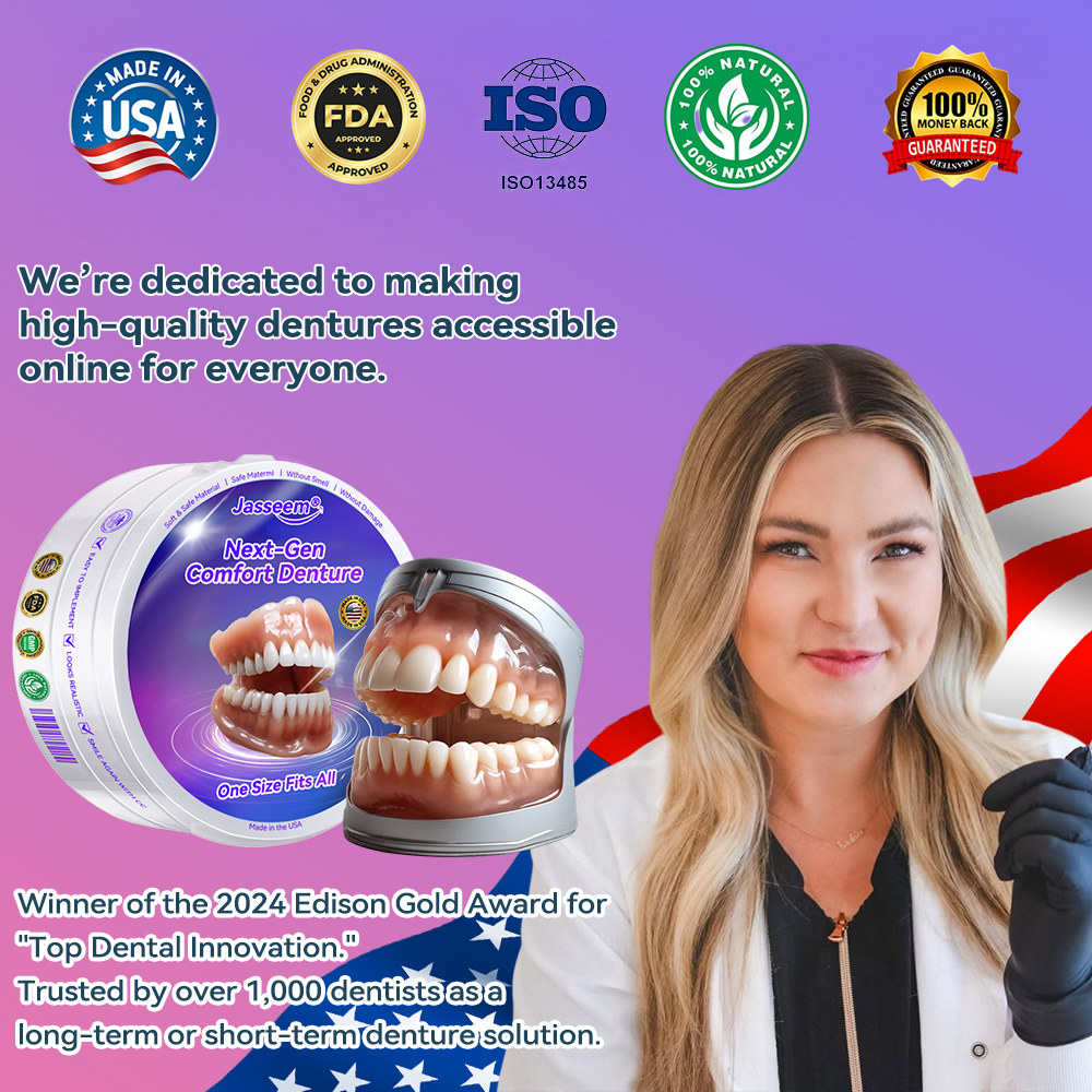 𝐉𝐚𝐬𝐬𝐞𝐞𝐦® Latest Premium Comfort Dentures🏆 (High-End Dentures, Easy to Wear - Limited Time 70% Discount)🔥