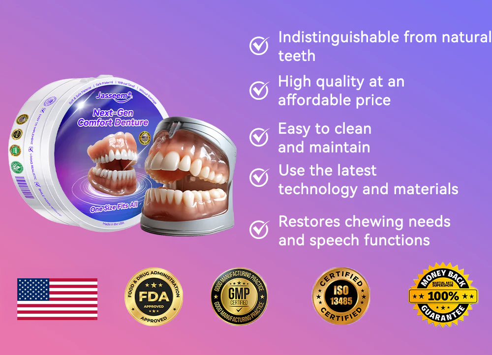 𝐉𝐚𝐬𝐬𝐞𝐞𝐦® Latest Premium Comfort Dentures🏆 (High-End Dentures, Easy to Wear - Limited Time 70% Discount)🔥